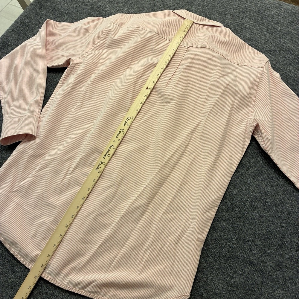 Psycho Bunny Vertical Striped Long Sleeve OCBD Button Shirt Mens XL Embroidered - Picture 6 of 8